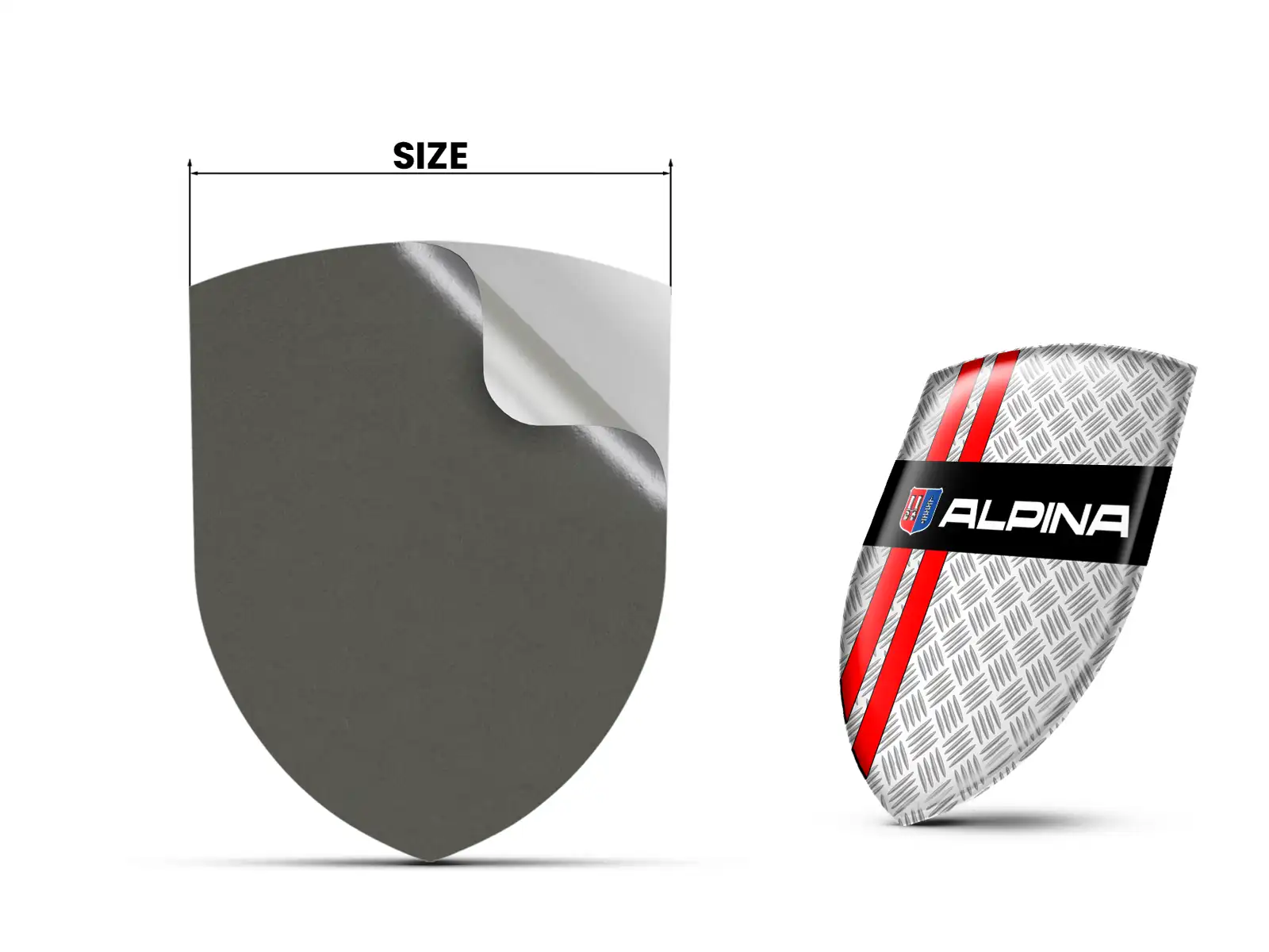 Alpina Auto Fensteraufkleber Robust Anpassbar Pro